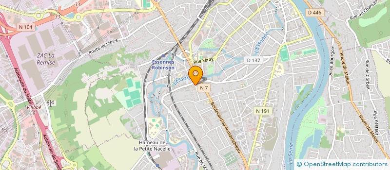 localisation de l'entreprise PRISCILLA SERVICE NETTOYAGE + à CORBEIL-ESSONNES