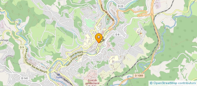 localisation de l'entreprise PRISCILLE CAIGNAULT-PIERRE PATIER-MATTHIEU BROUSSOLLE NOTAIRES ASSOCIES D'UNE SOCIETE D'EXERCICE LIBERAL A RESPONSABILI  TULLE