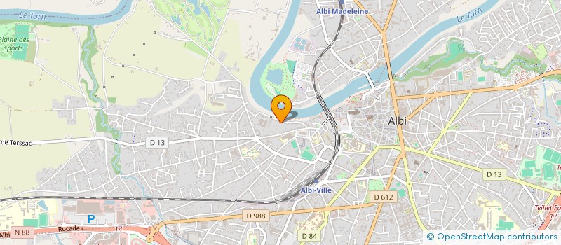 localisation de l'entreprise PRISCIUS 2 à ALBI