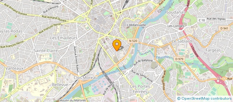 localisation de l'entreprise PRISE DE VUE à LIMOGES