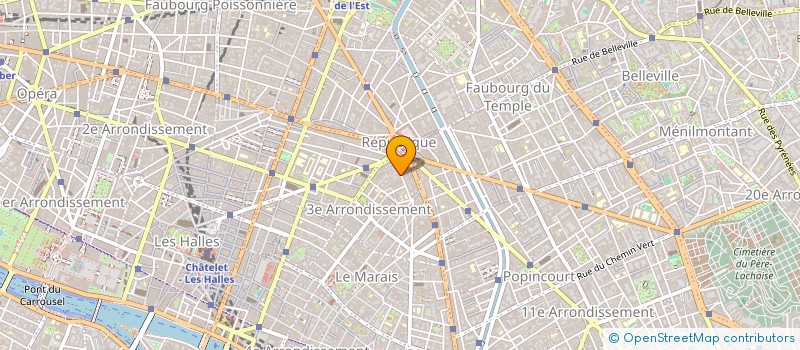 localisation de l'entreprise PRISES DE COURTS  PARIS