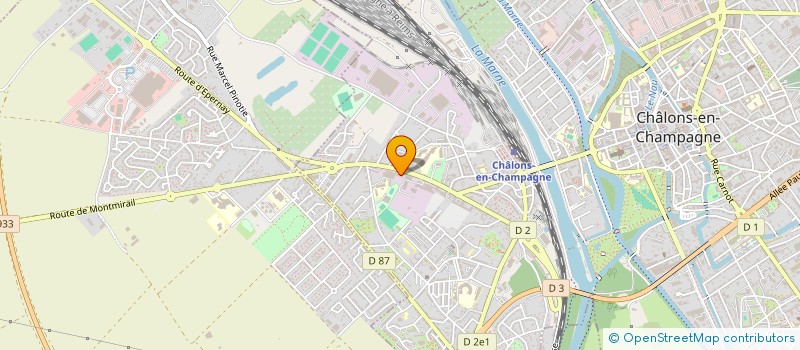 localisation de l'entreprise PRISKA à CHALONS-EN-CHAMPAGNE