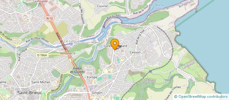 localisation de l'entreprise PRISLINA à SAINT-BRIEUC