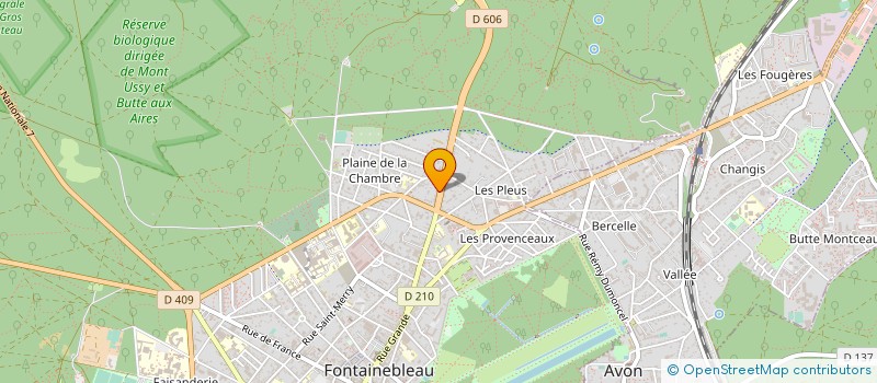 localisation de l'entreprise PRISM à FONTAINEBLEAU