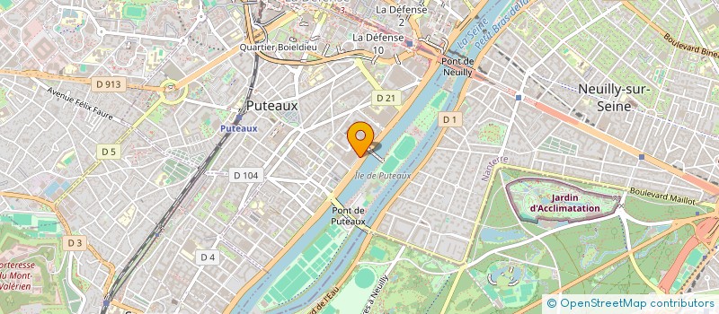 localisation de l'entreprise PRISM à COURBEVOIE