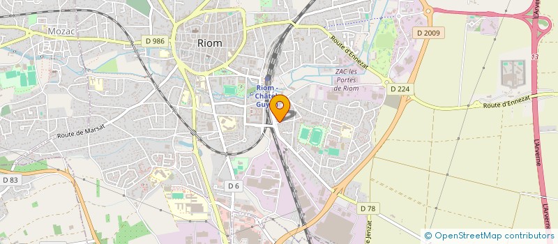 localisation de l'entreprise PRISM  RIOM