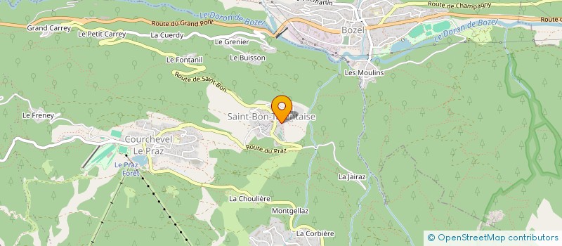 localisation de l'entreprise PRISM à COURCHEVEL