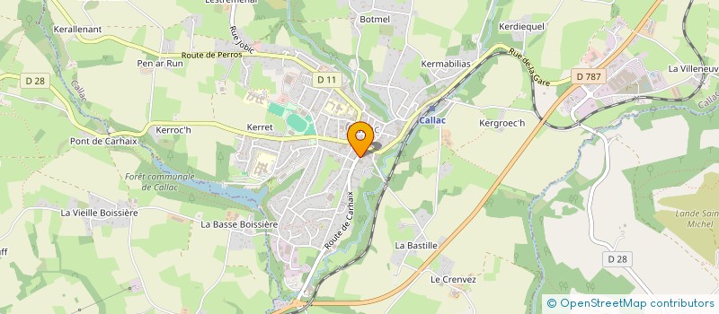 localisation de l'entreprise PRISM'ELEVATION  CALLAC