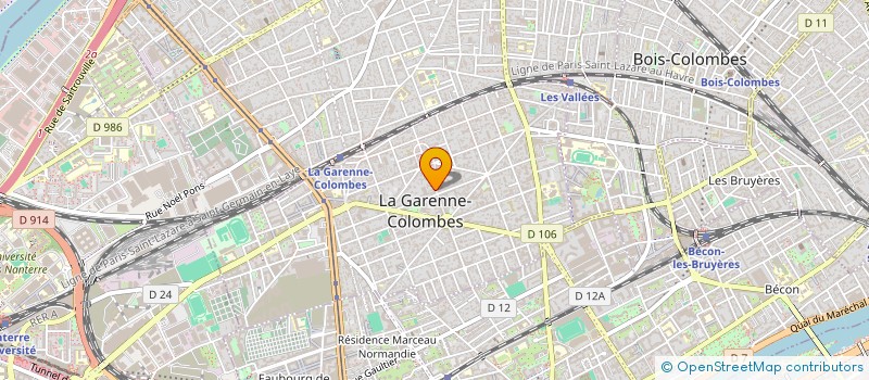 localisation de l'entreprise PRISM'INVEST à LA GARENNE-COLOMBES