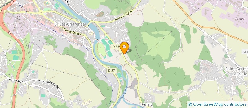 localisation de l'entreprise PRISM LOG à BRIVES-CHARENSAC