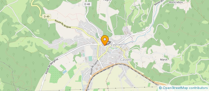 localisation de l'entreprise PRISM OPTIQUE à SAINT-CYPRIEN