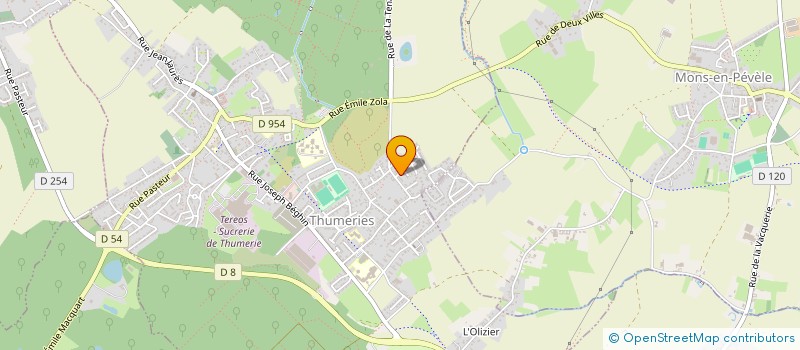 localisation de l'entreprise PRISM UP  THUMERIES