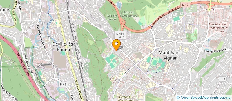 localisation de l'entreprise PRISMA INGENIERIE à MONT-SAINT-AIGNAN