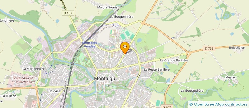 localisation de l'entreprise PRISMA-PRINT à MONTAIGU-VENDEE