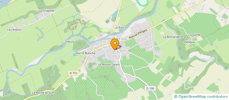localisation de l'entreprise PRISMA TOP à ROCHEFORT-SUR-LOIRE