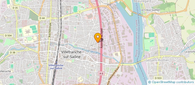 localisation de l'entreprise PRISMAT à VILLEFRANCHE-SUR-SAONE