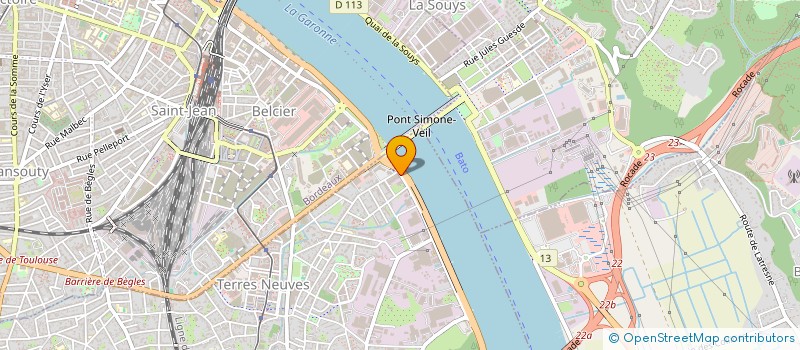 localisation de l'entreprise PRISME 2M  VILLENAVE-D'ORNON