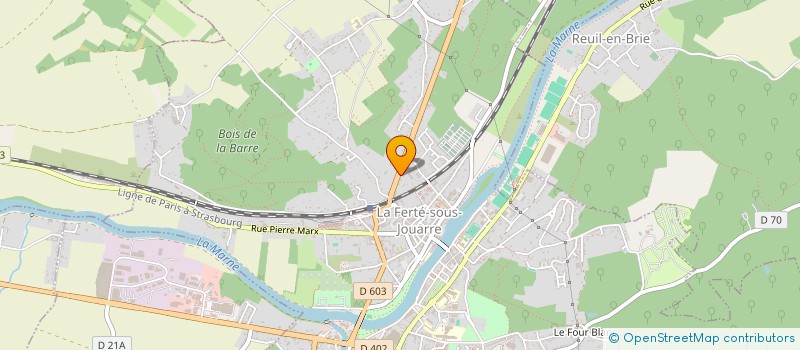 localisation de l'entreprise PRISME 3 PRODUCTIONS  LA FERTE-SOUS-JOUARRE