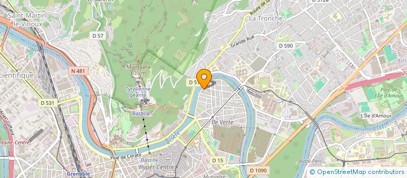 localisation de l'entreprise PRISME à GRENOBLE