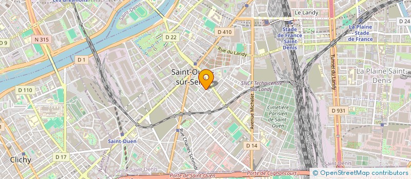 localisation de l'entreprise PRISME à SAINT-OUEN-SUR-SEINE