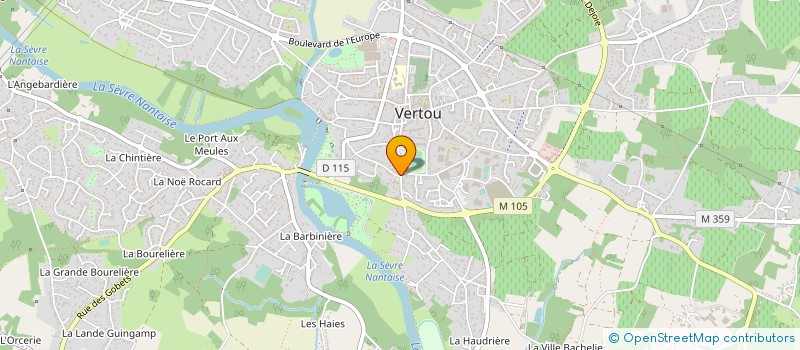 localisation de l'entreprise PRISME à VERTOU