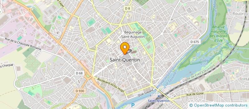 localisation de l'entreprise PRISME à SAINT-QUENTIN