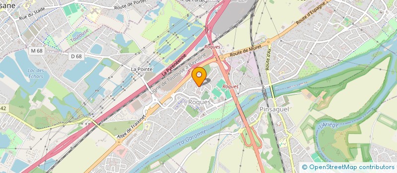 localisation de l'entreprise PRISME  ROQUES