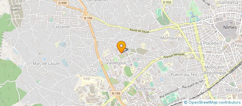 localisation de l'entreprise PRISME ACTION  NIMES