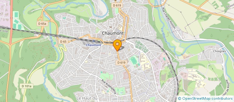 localisation de l'entreprise PRISME AMENAGEMENT à CHAUMONT
