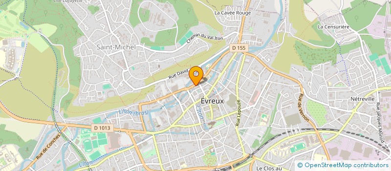 localisation de l'entreprise PRISME - ATELIER DE VITRAIL à EVREUX