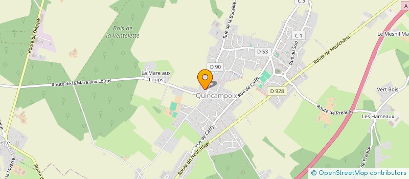 localisation de l'entreprise PRISME INGENIERIE  QUINCAMPOIX