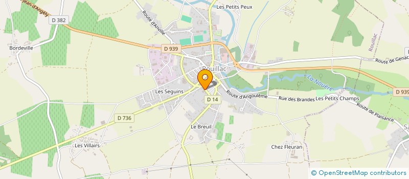 localisation de l'entreprise PRISME KINESITHERAPIE à ROUILLAC