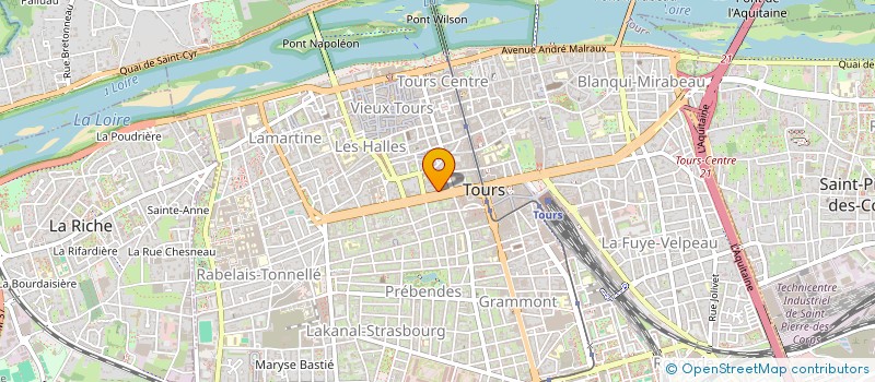 localisation de l'entreprise PRISME PHOTO  TOURS