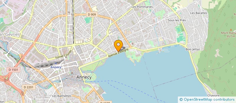 localisation de l'entreprise PRISME SAS à ANNECY