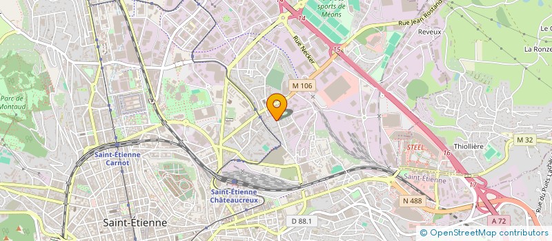 localisation de l'entreprise PRISME VINGT ET UN LOIRE à SAINT-ETIENNE