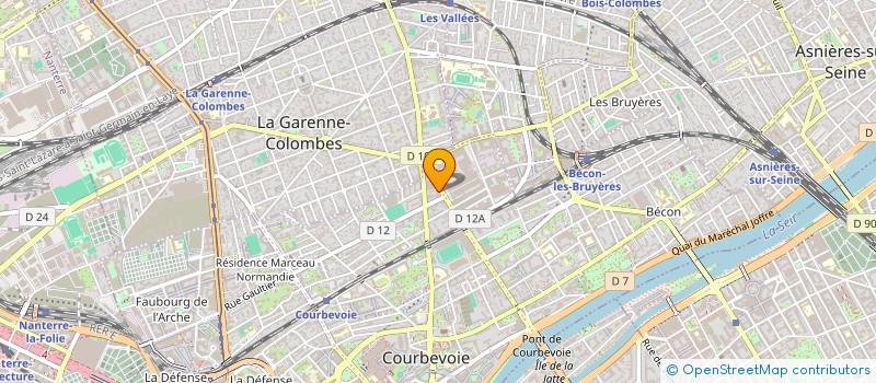 localisation de l'entreprise PRISMELEC à COURBEVOIE