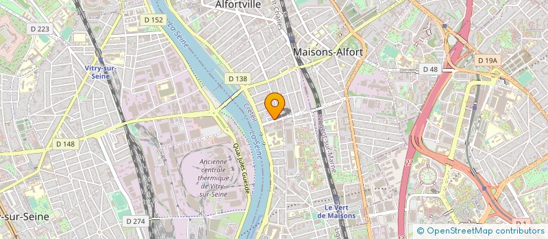 localisation de l'entreprise PRISMELEC à ALFORTVILLE