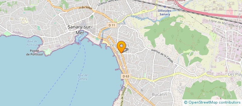 localisation de l'entreprise PRISMES à SIX-FOURS-LES-PLAGES