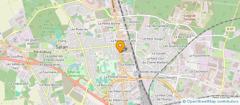 localisation de l'entreprise PRISMYA à SARAN