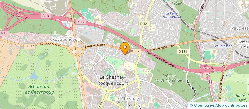 localisation de l'entreprise PRISONNIERS DE LA NON VIOLENCE à LE CHESNAY-ROCQUENCOURT