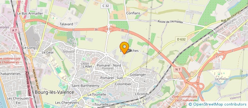 localisation de l'entreprise PRISS SERVICES  BOURG-LES-VALENCE