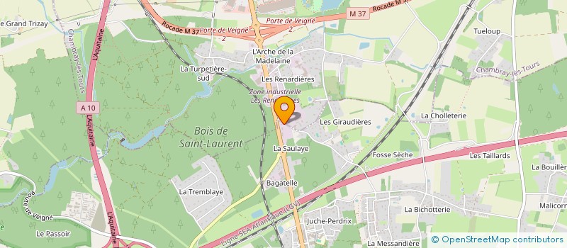 localisation de l'entreprise PRITANIS à VEIGNE