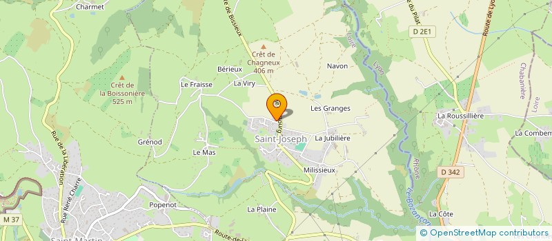 localisation de l'entreprise PRITEX à CHATEAUNEUF