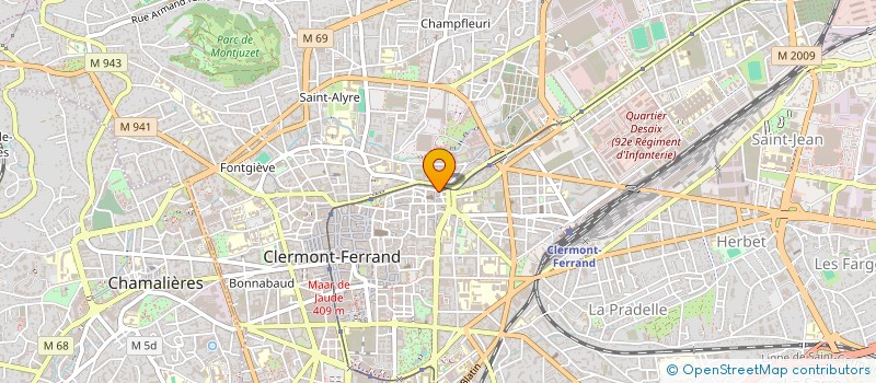 localisation de l'entreprise PRITY  CLERMONT-FERRAND