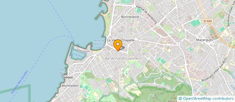 localisation de l'entreprise PRIVA BEACH à MARSEILLE
