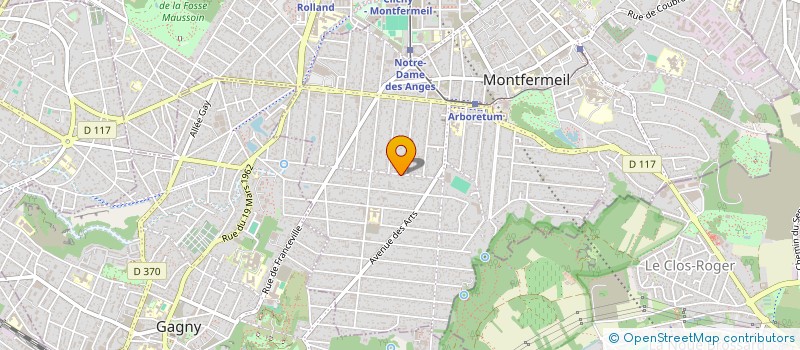 localisation de l'entreprise PRIVAD à MONTFERMEIL