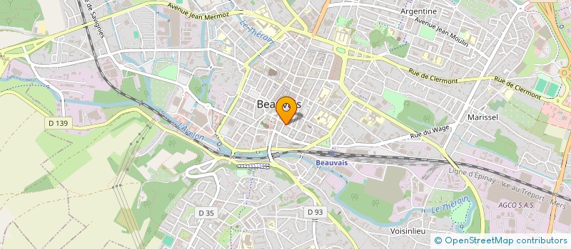 localisation de l'entreprise PRIVAPARK  BEAUVAIS