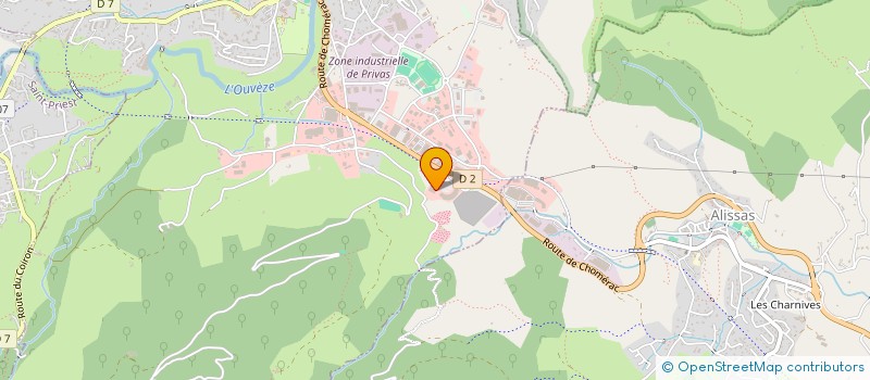 localisation de l'entreprise PRIVAS à PRIVAS