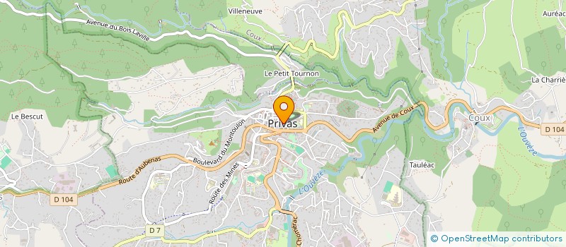 localisation de l'entreprise PRIVAS EN FETE  PRIVAS