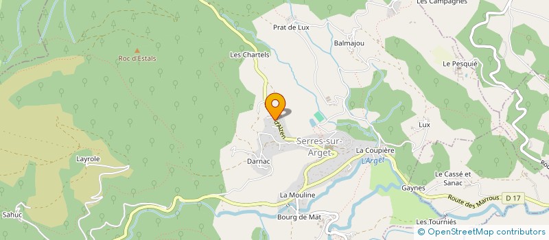 localisation de l'entreprise PRIVAT COURTIEU ASSOCIES à SERRES-SUR-ARGET